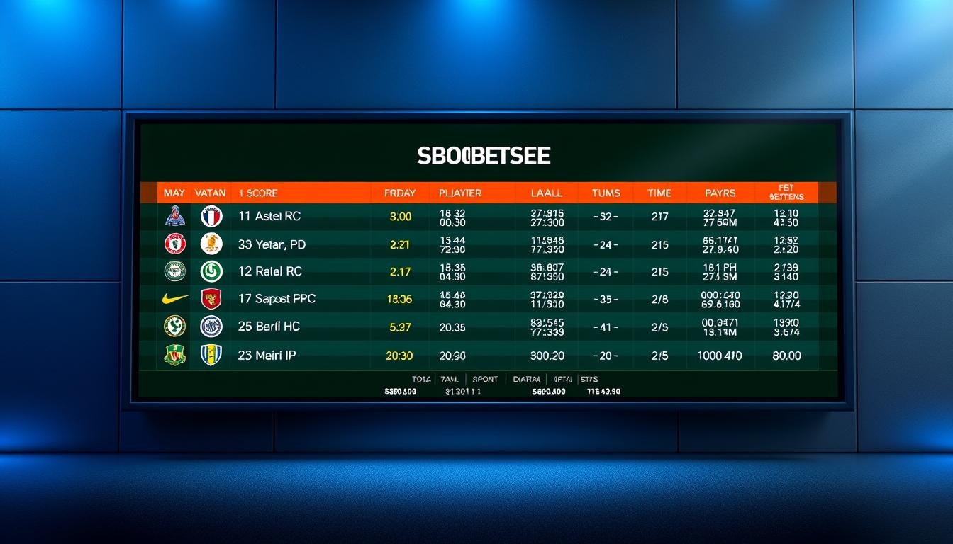 jadwal pertandingan sbobet online