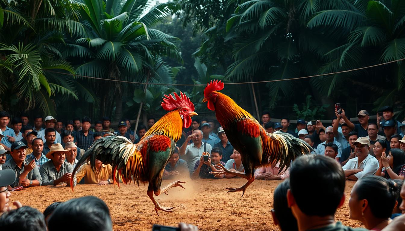 Serunya Pertarungan Ayam Adu Banteng Online